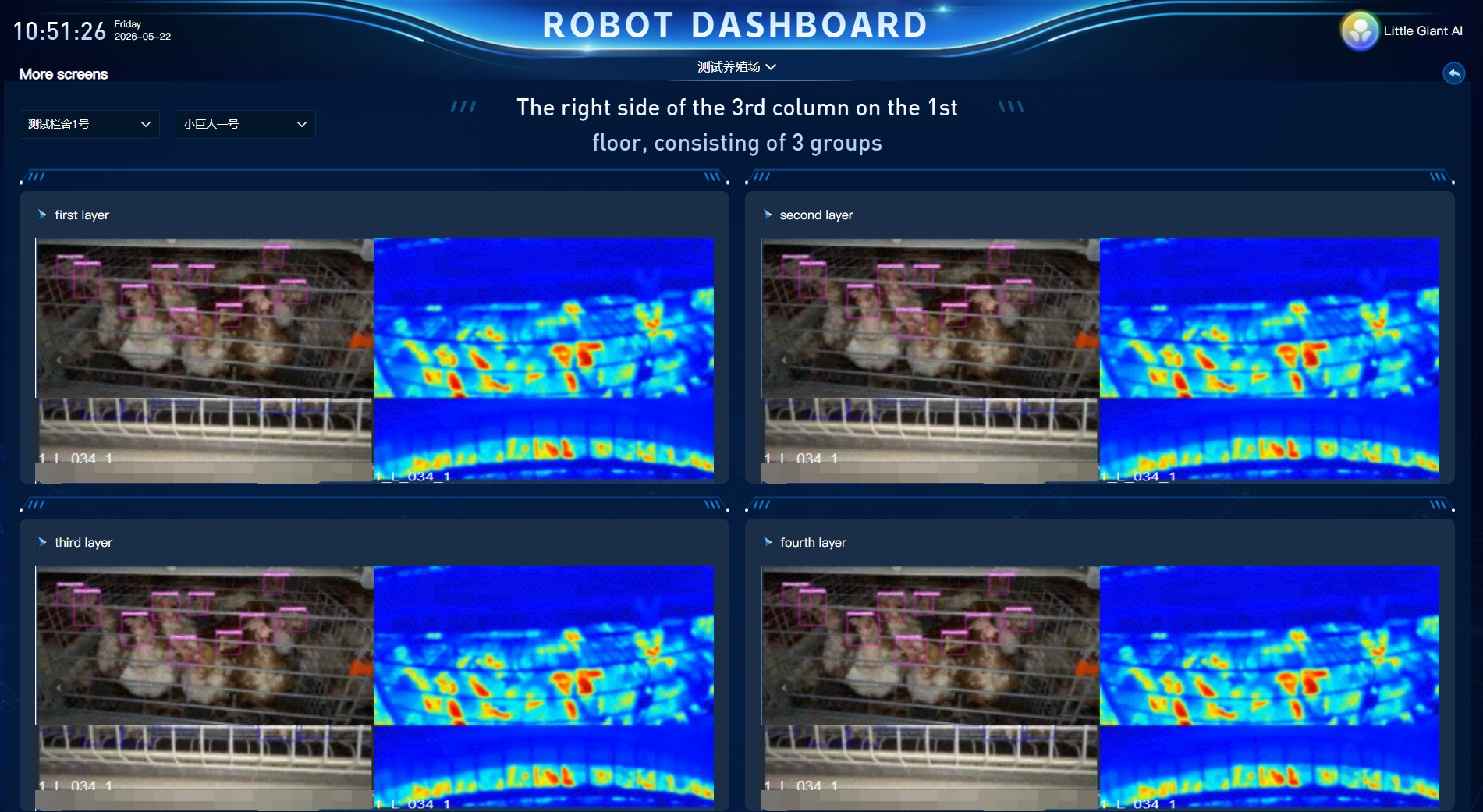 Robot de inspección de huevos y aves de corral LG590 AI-Vision